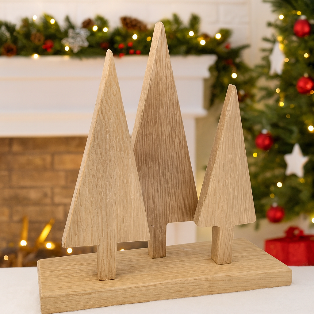 Freestanding Wooden Christmas Tree Decoration