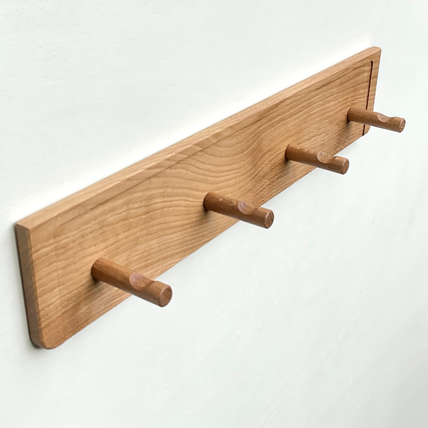 Oak coat hooks, peg rack