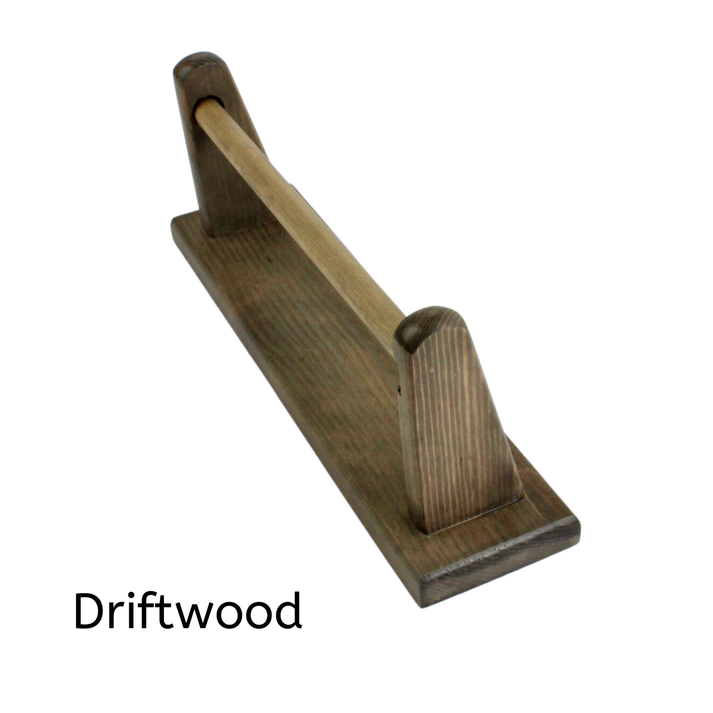 Wall mounted kitchen roll holder in Driftwood