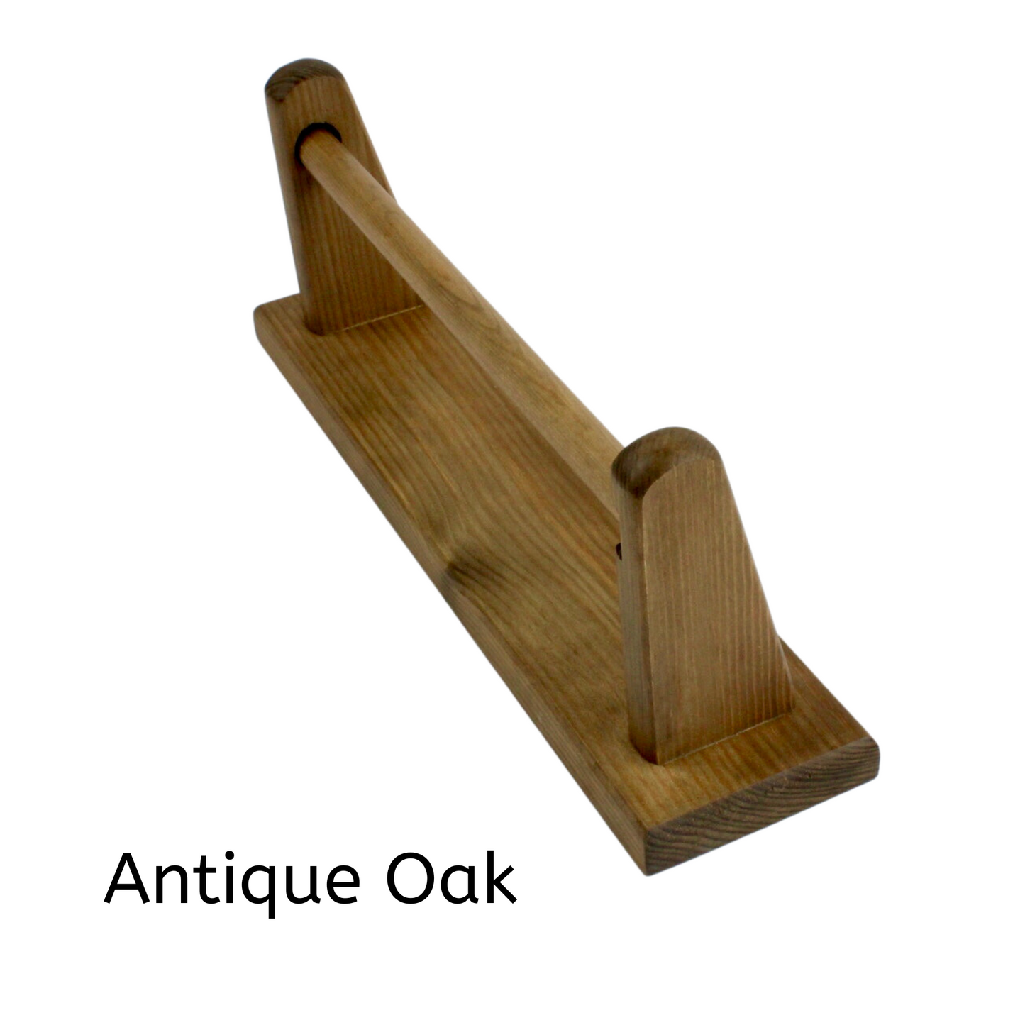 Wall mounted kitchen roll holder in Antique Oak