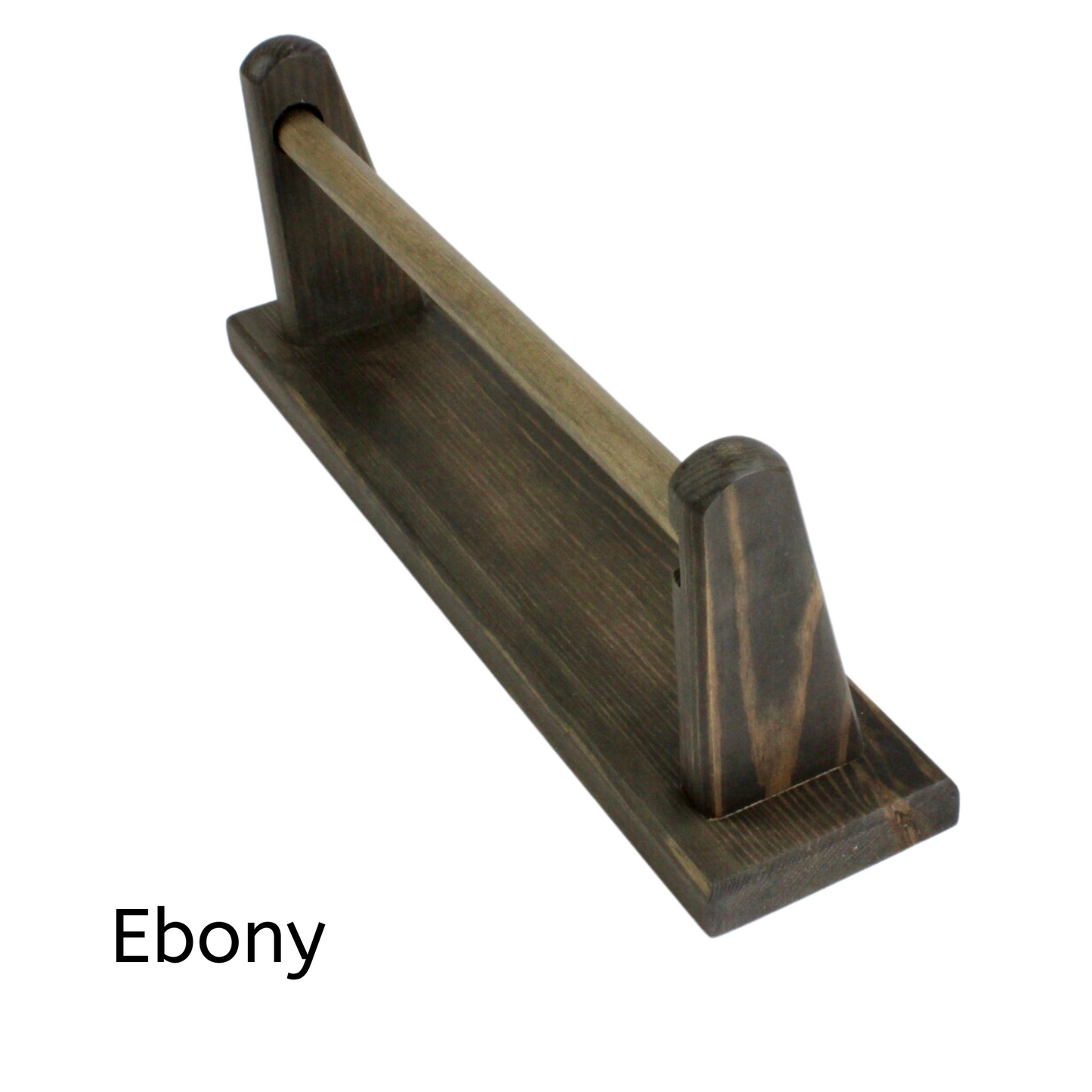 Wall mounted kitchen roll holder in Ebony