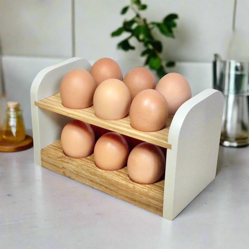 Kitchen countertop fresh egg storage rack