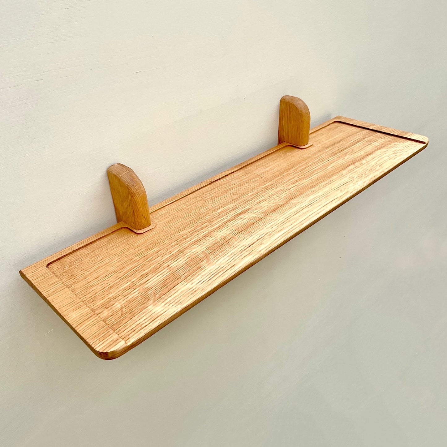 Oak wall shelf