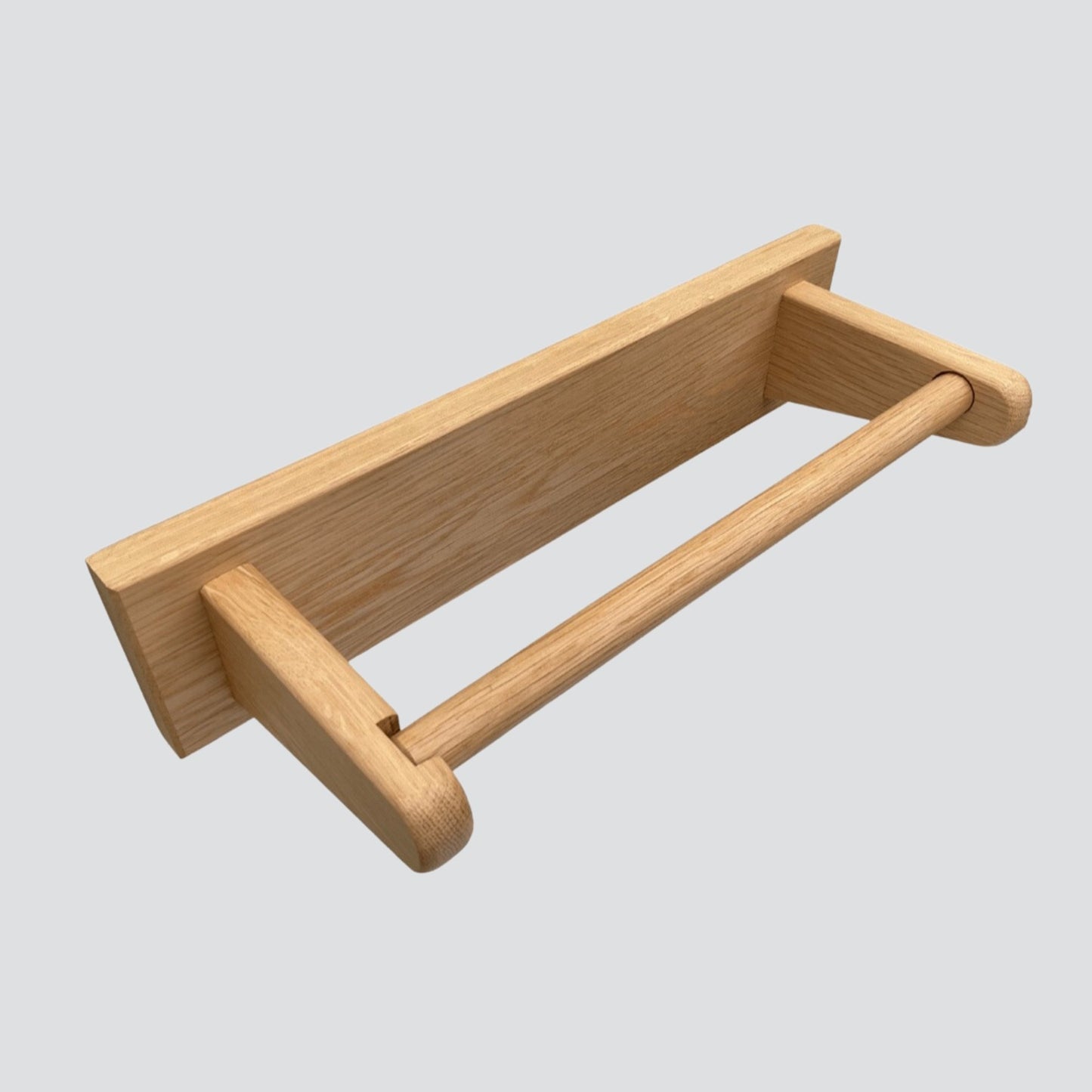 Oak kitchen paper towel holder