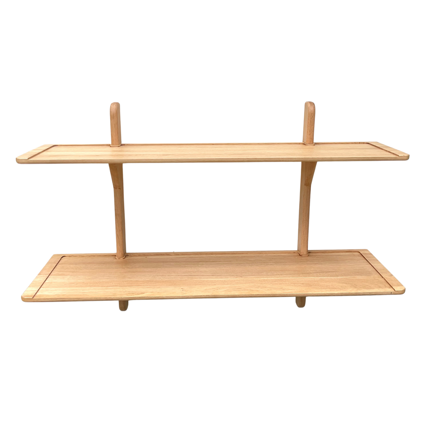 Large oak wall shelf unit. Perfect for showcasing books or your cherished decorative pieces.