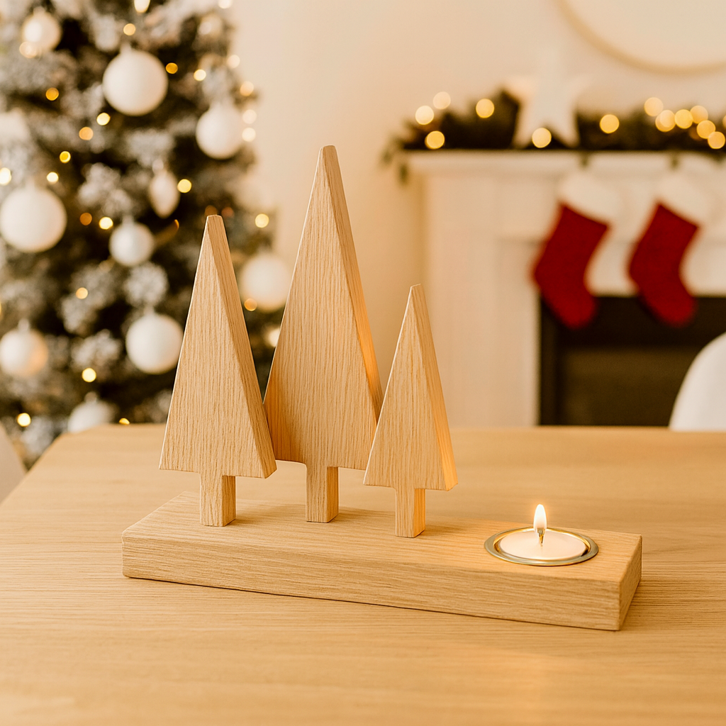 Christmas Tree Candle Holder, Freestanding Christmas Tea light Decoration