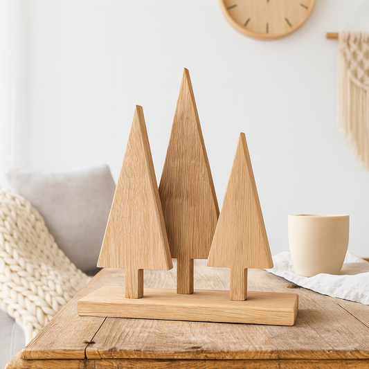 Freestanding Wooden Christmas Tree Decoration