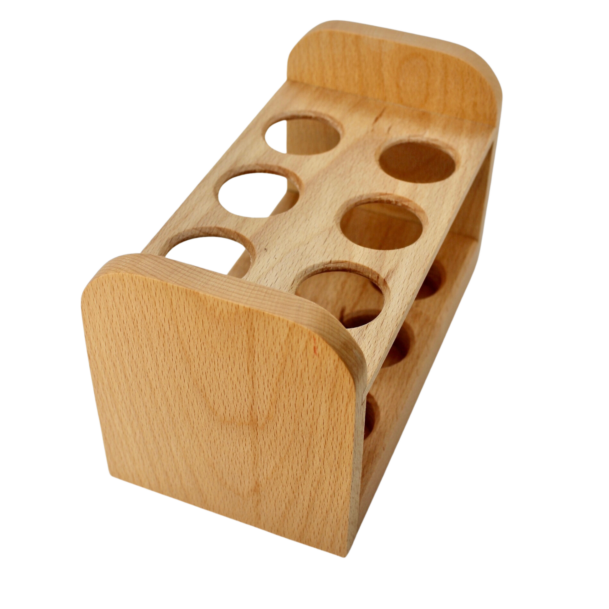 Beech wood fresh egg storage rack