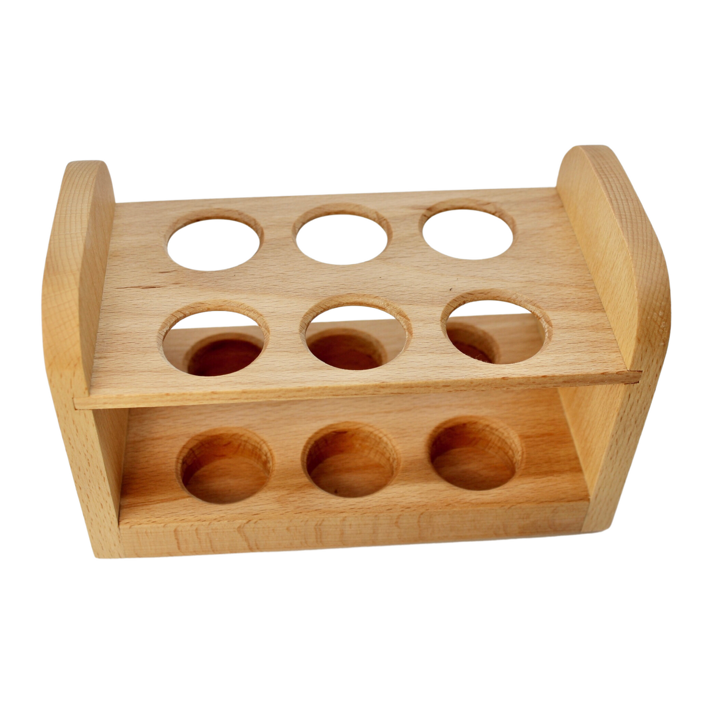 Wooden egg rack