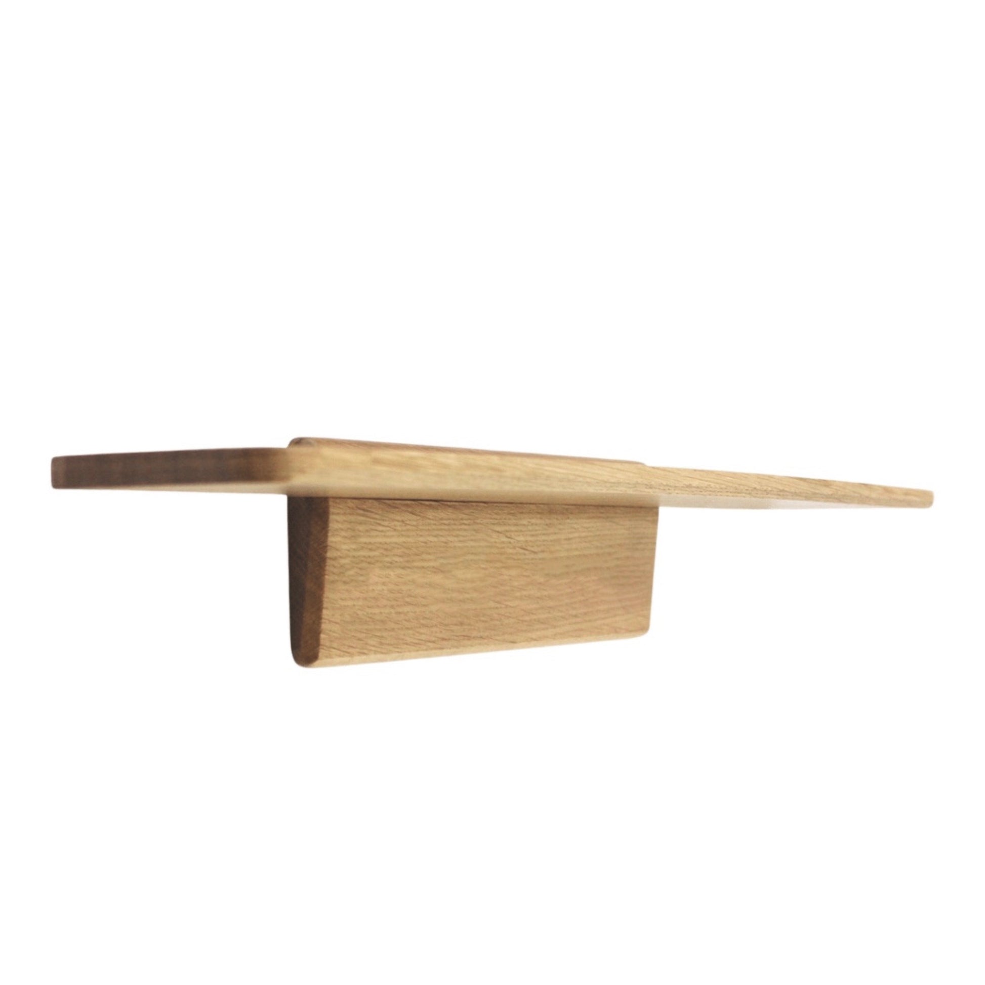 Oak scandinavian style wall shelf