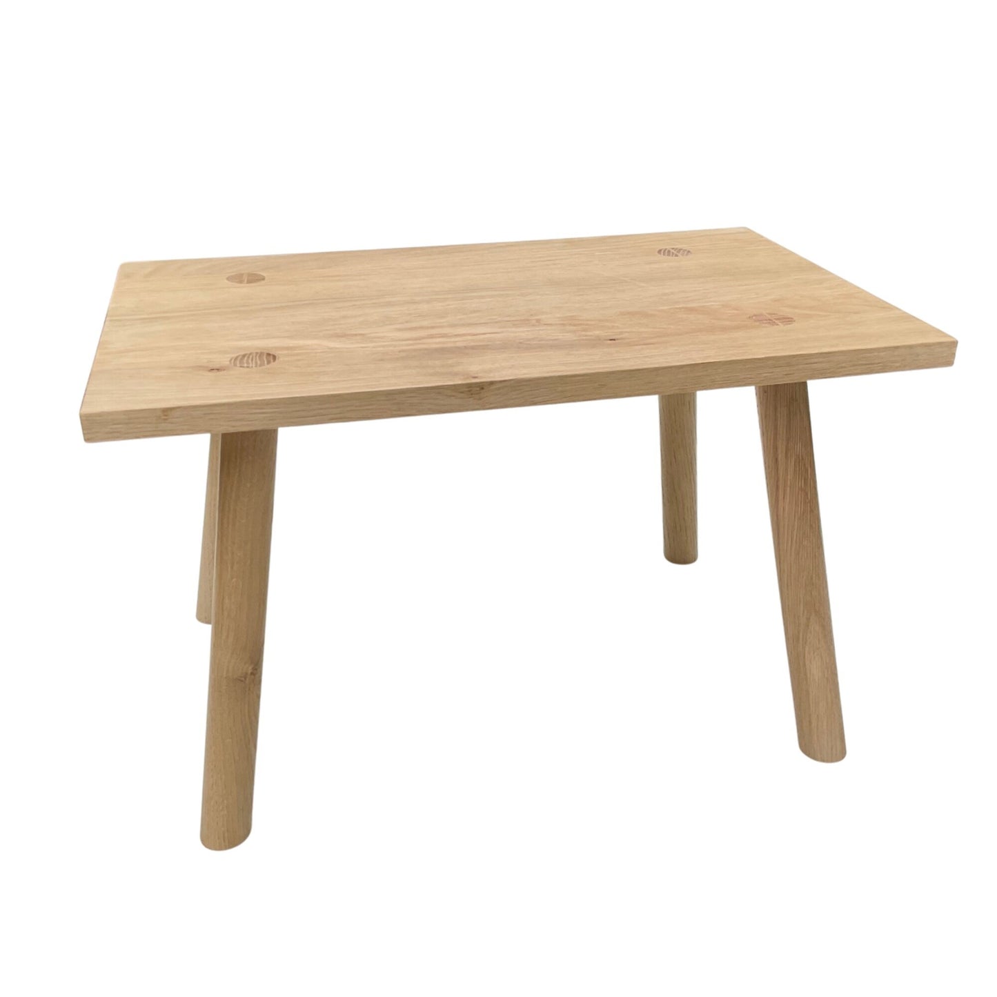 Scandinavian style oak stool