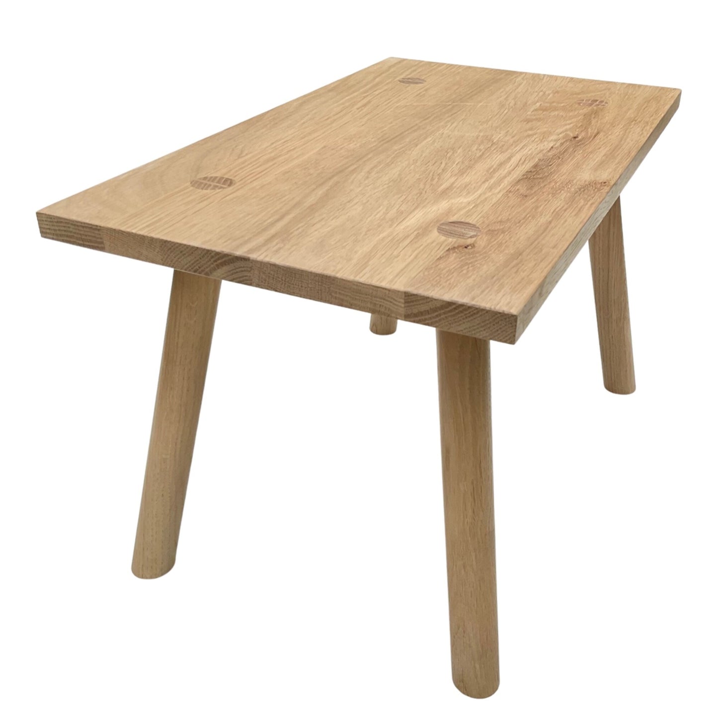 Low oak foot stool